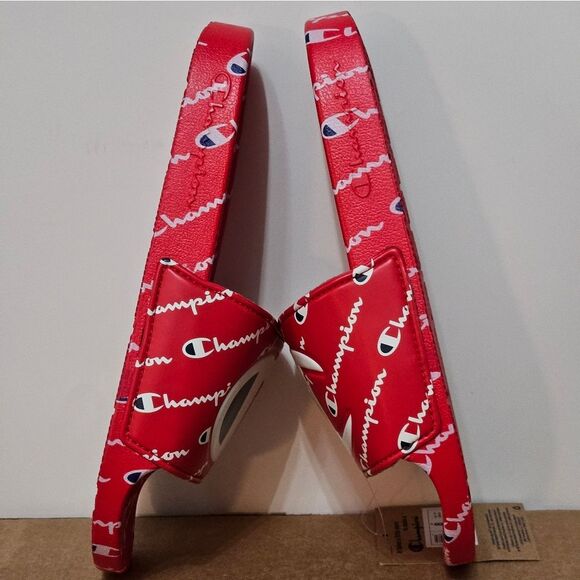 Champion, Mens Slides in Red, White, and Blue. Size 8 - Picture 3 of 7